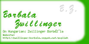 borbala zwillinger business card